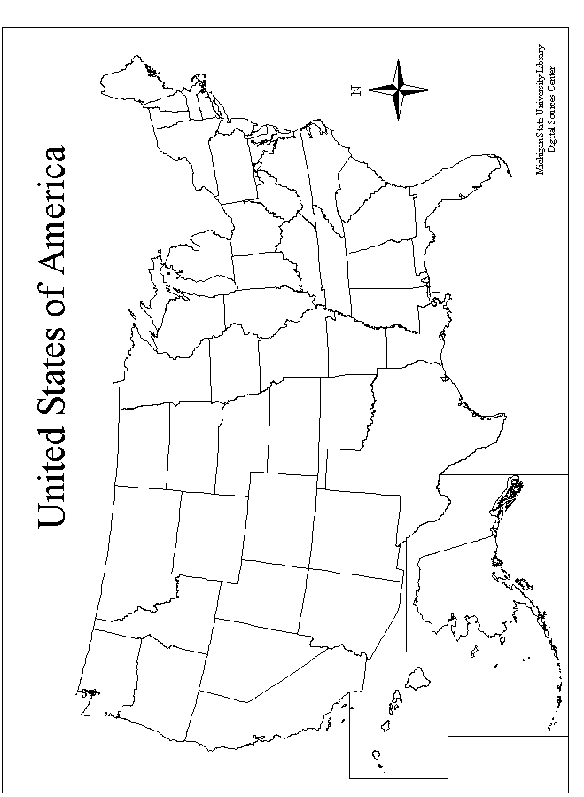 Blank U s Map Pdf
