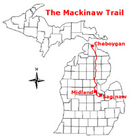 Location diagram of Mackinaw Trail