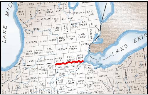  and the referenced "North Cape" of the Maumee river had eroded.