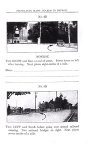 Rand McNally Photo Auto Guide. Two turns in Monroe